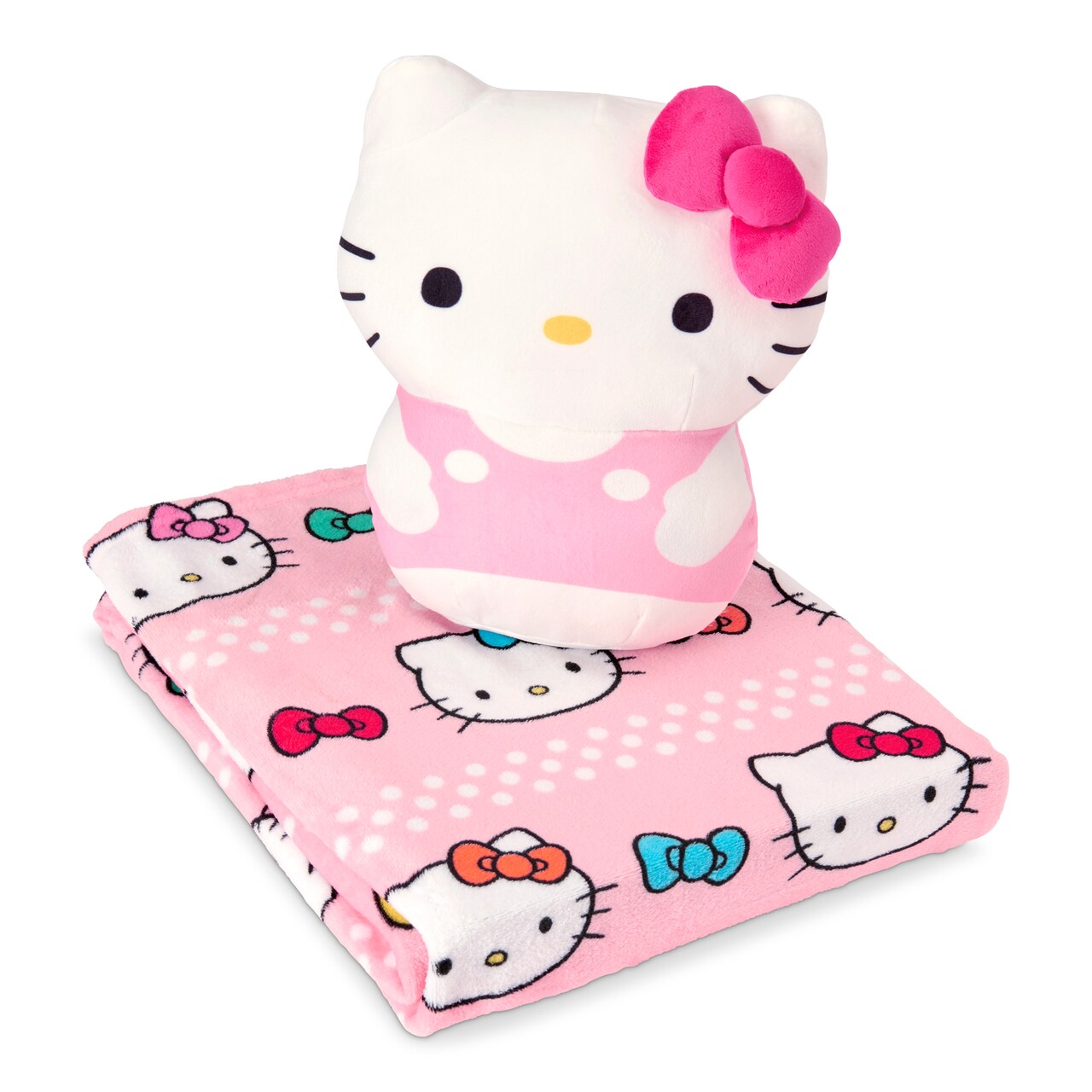 Sario Hello Kitty and Friends Silk Touch Throw Blanket, 50×60 inches and 11 inch Plush Set